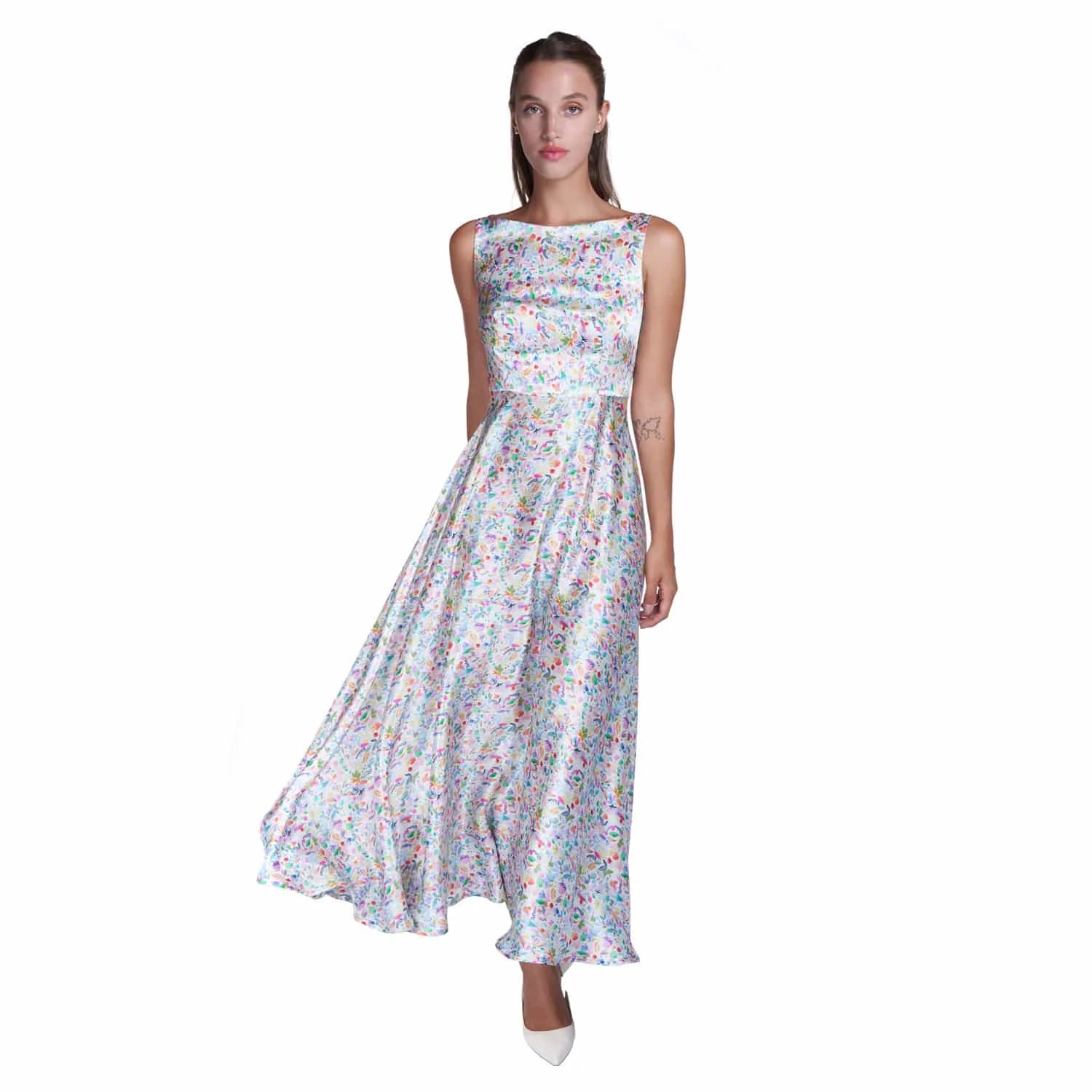 Watercolor Evening Gown - Dress