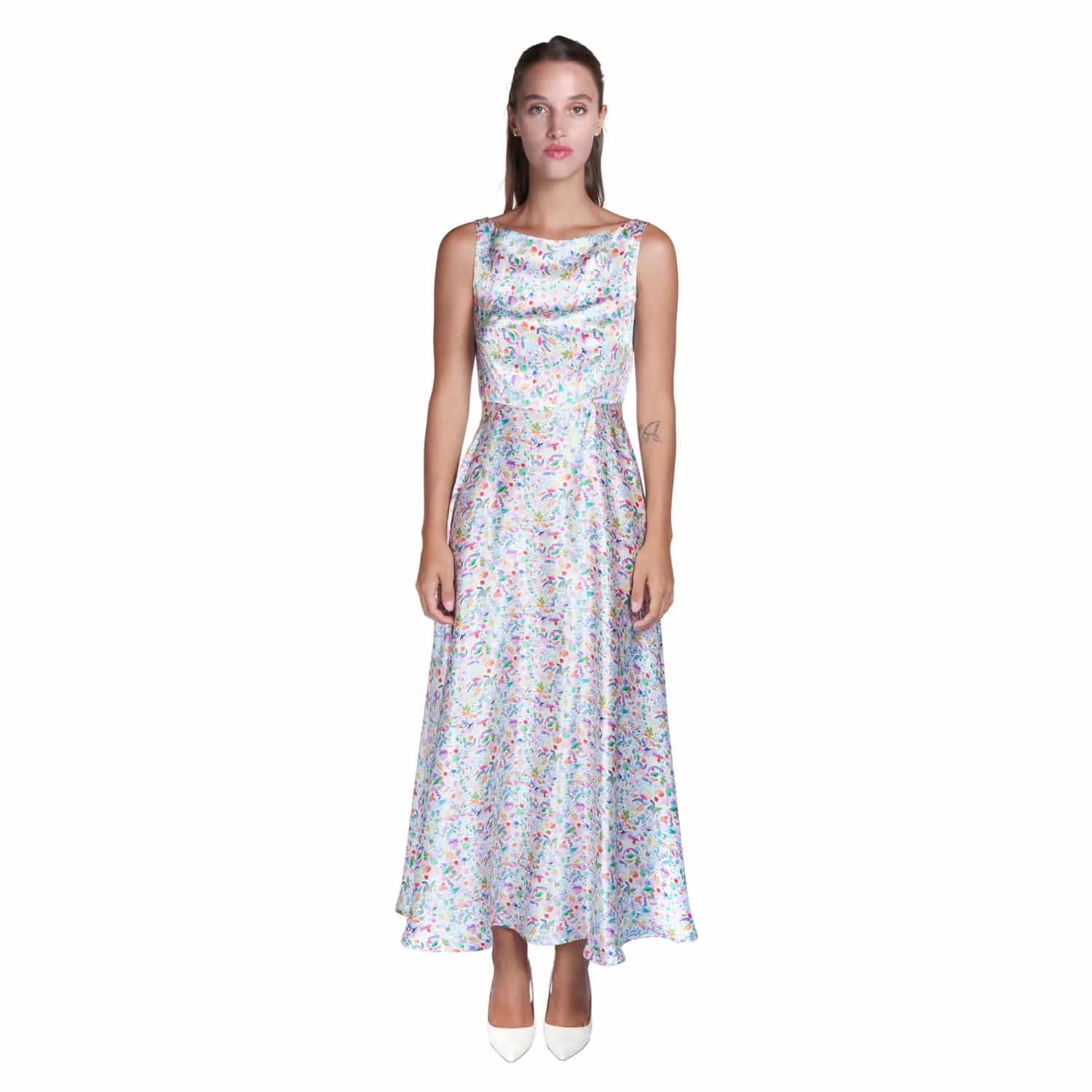 Watercolor Evening Gown - Dress