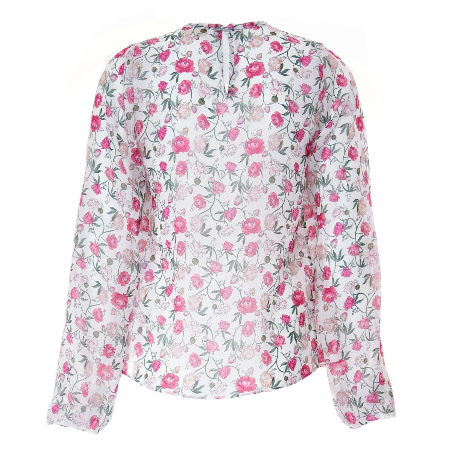 Blouse in georgette peony print - Blouse
