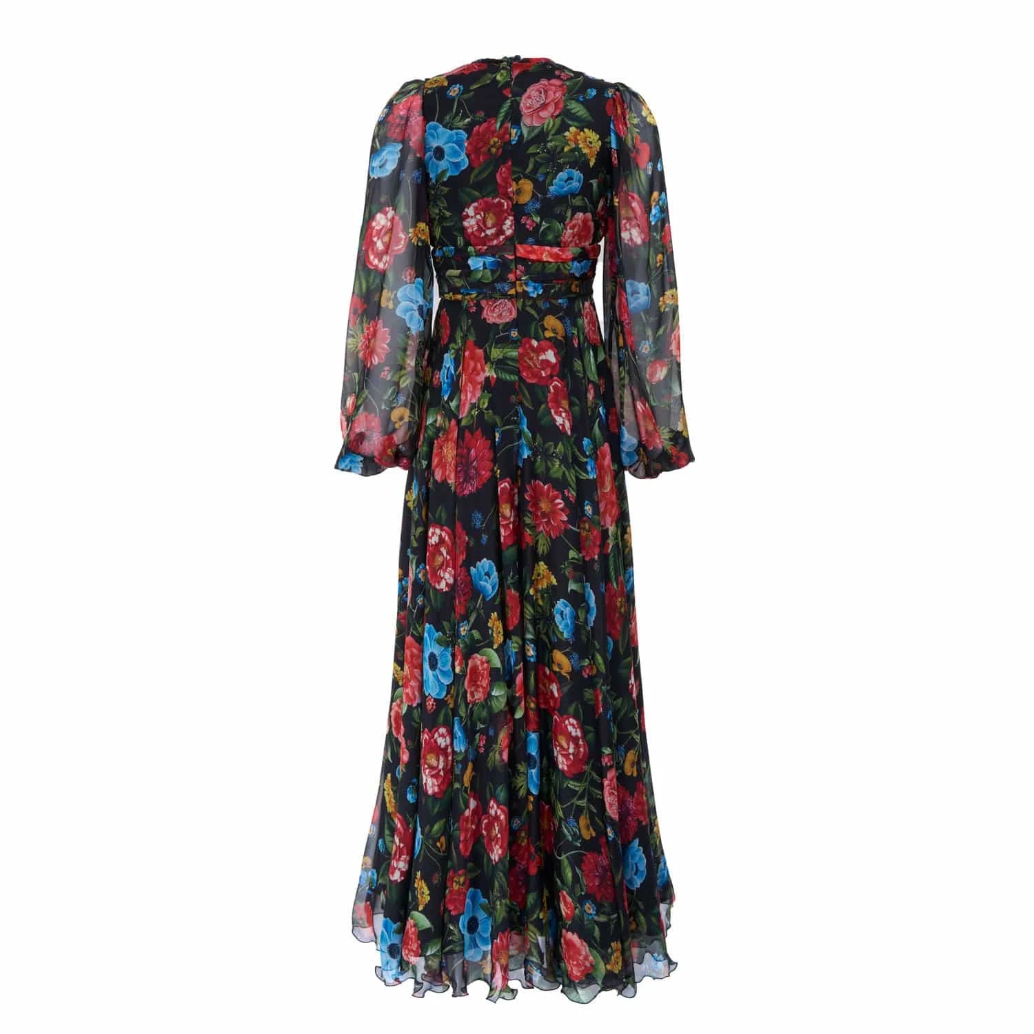 Evening dress in silk chiffon - Dress