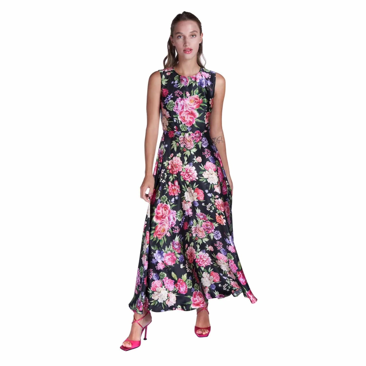 Floral print evening dress - Dress