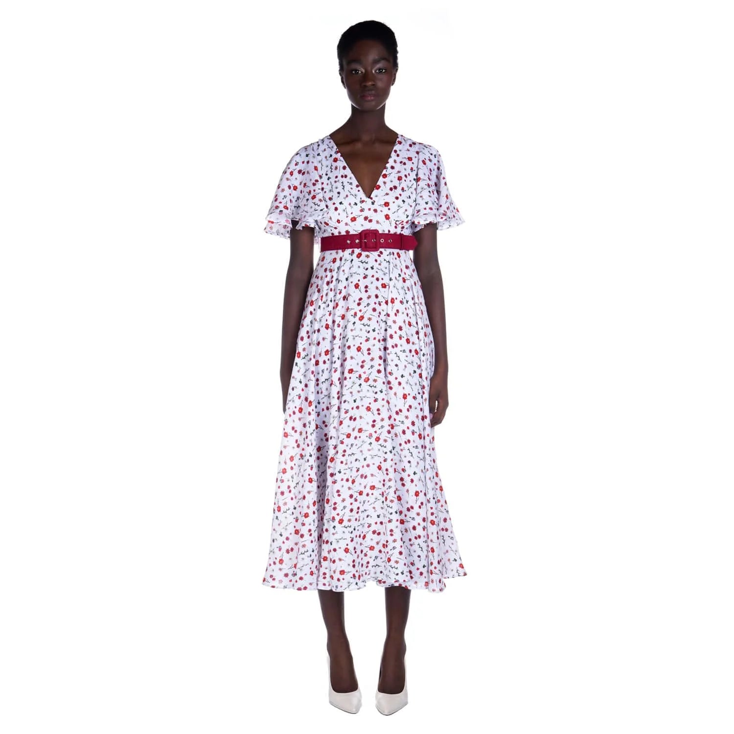 Floral print linen dress - Dress