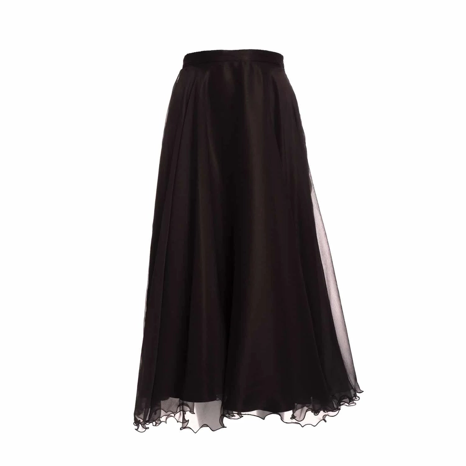 Full wheel crepon skirt - Skirt