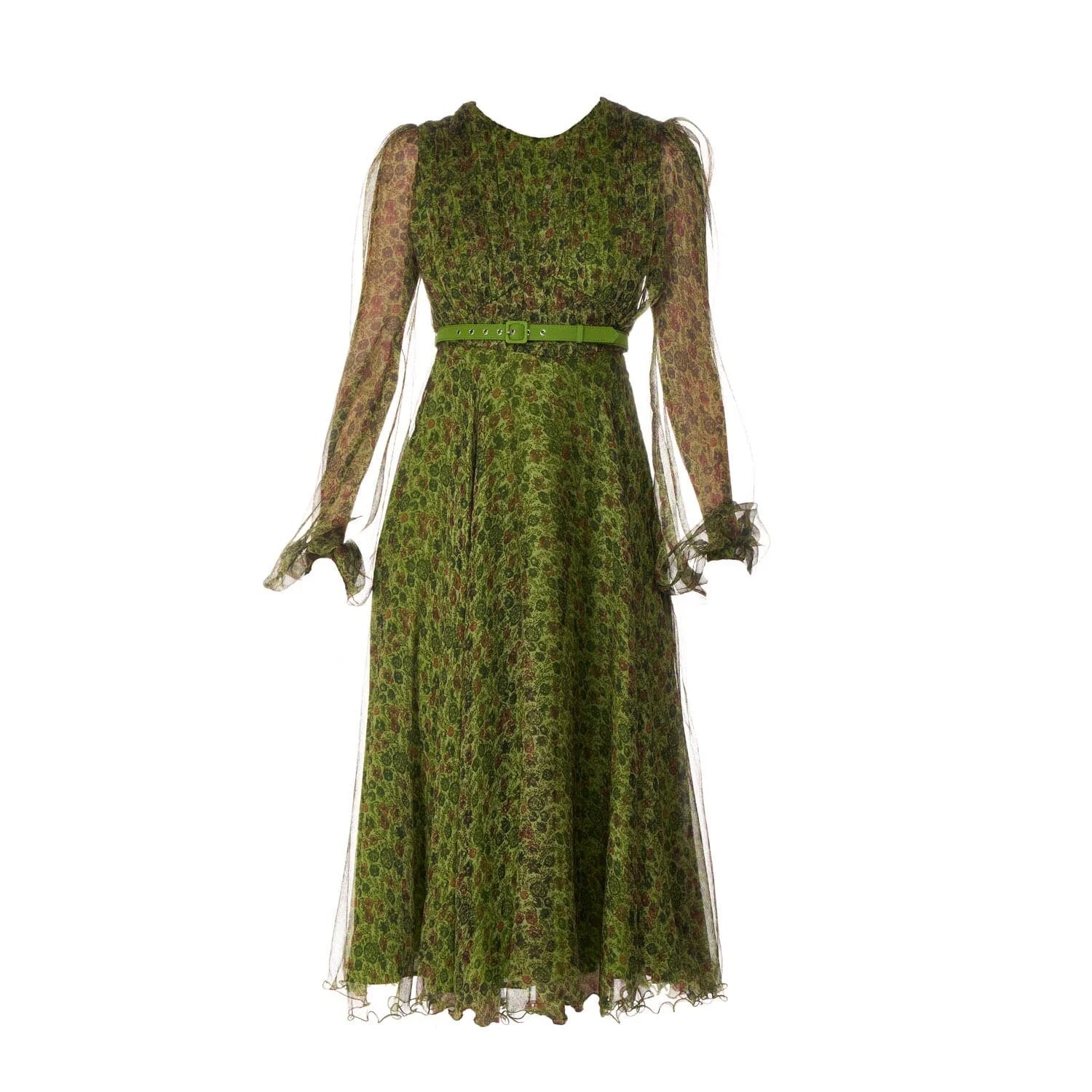 Long dress in silk crepon - Dress