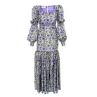 Long purple ‘Botanica’ print dress - Dress