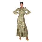 Long silk dress ‘Botanica’ print - Dress