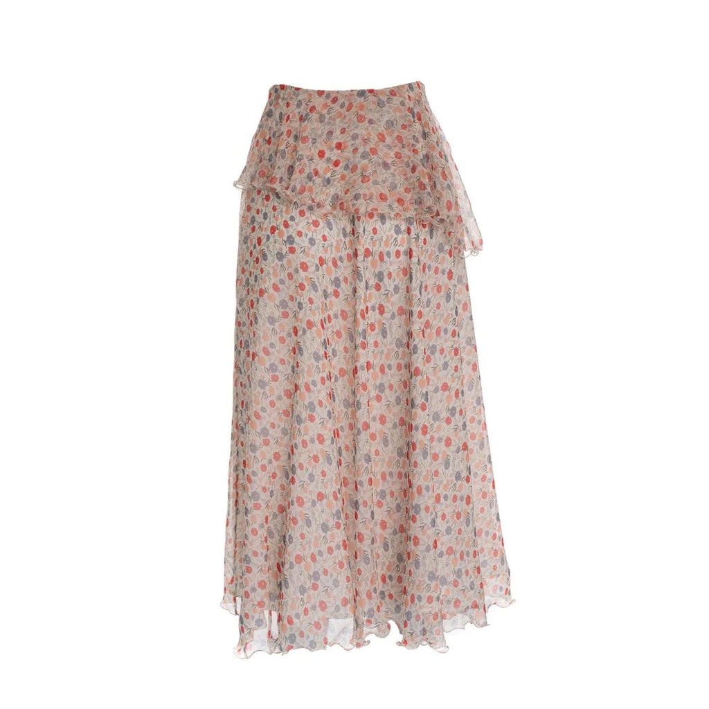 Long skirt with jabot Grace - Skirt