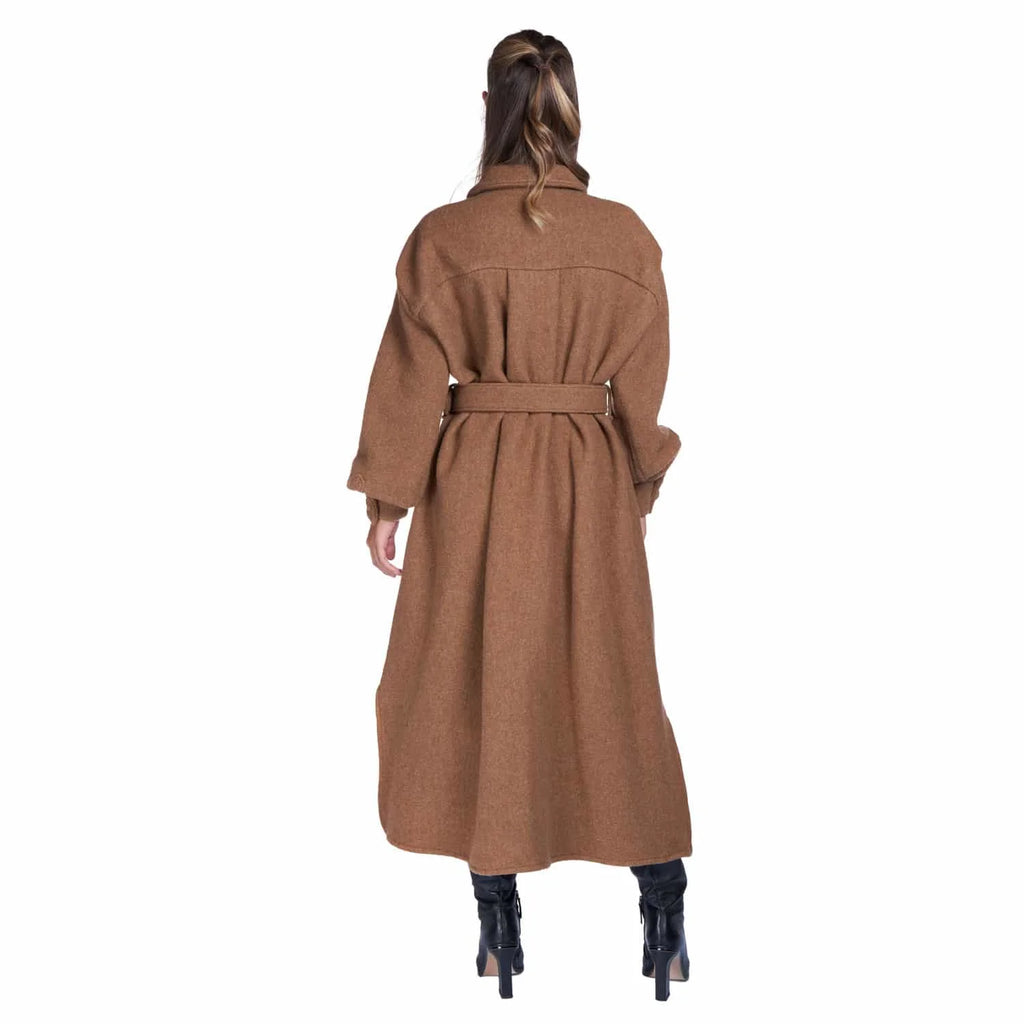 Oversize Coat In Virgin Wool - Coat
