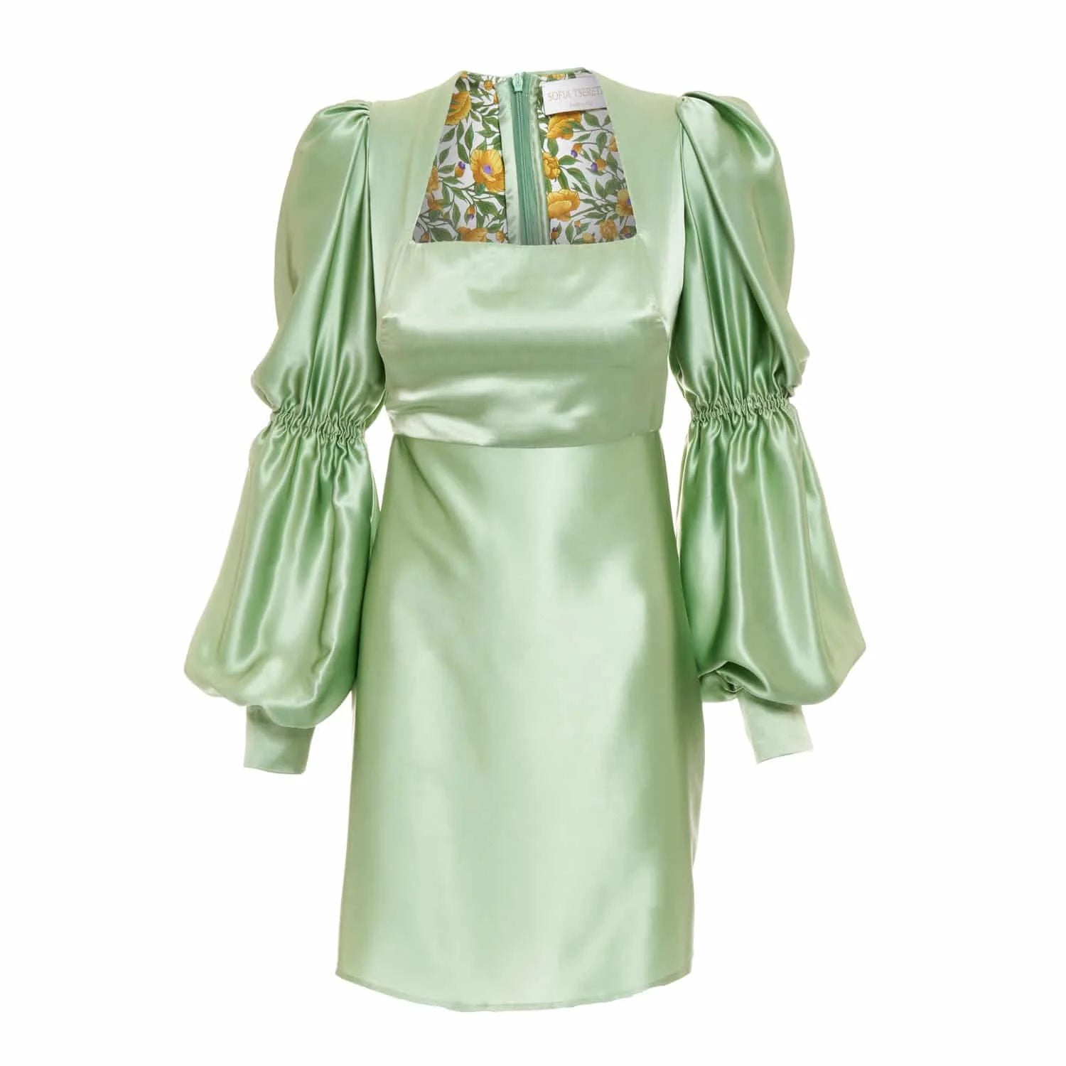 Short light green dress - Dress