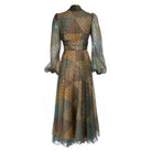 Silk dress with scarf - Dress