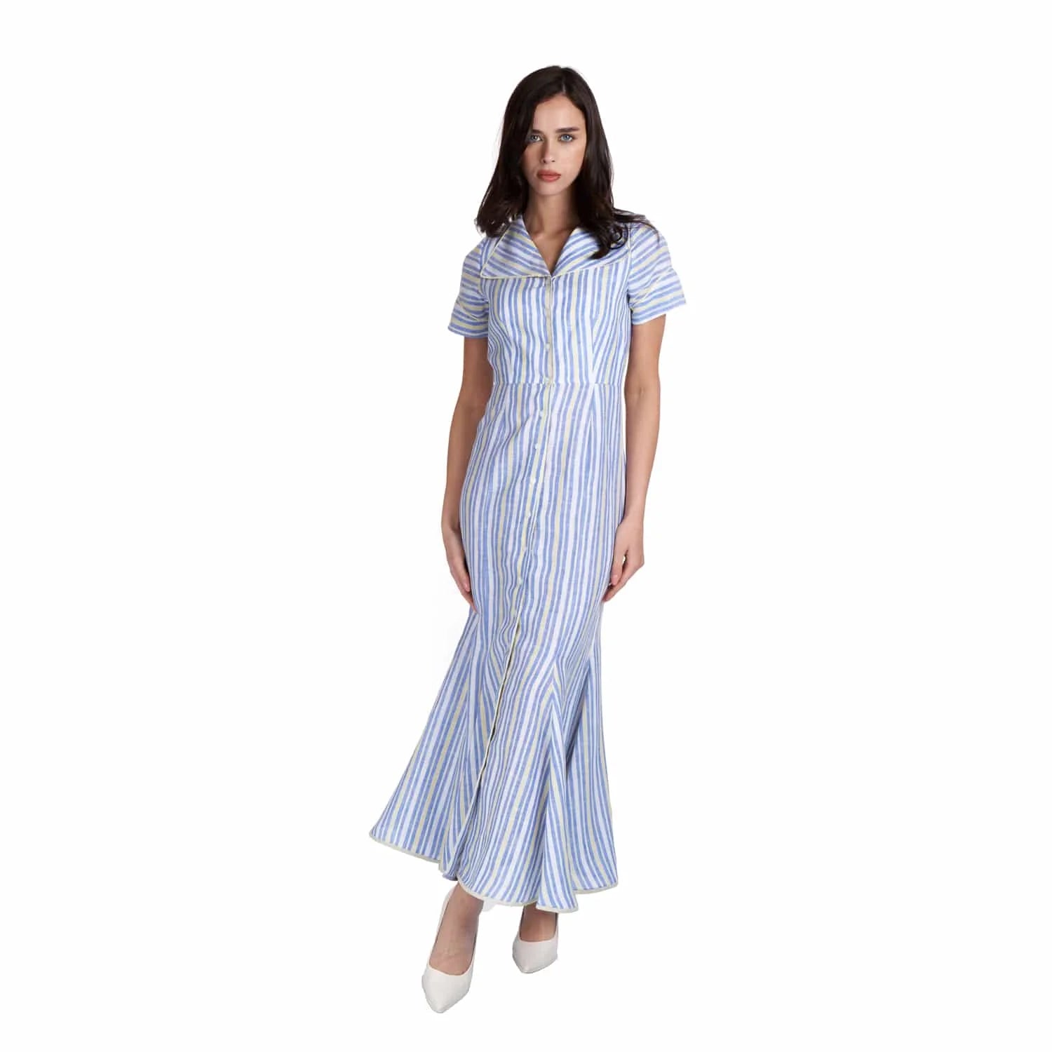 Striped linen dress - Dress